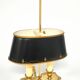Lampe Bouillotte française verte et dorée des années 40