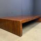 Grande table basse en bambou, années 1980.