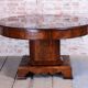 Art Deco Dining Table in Walnut, Czech, 1920s