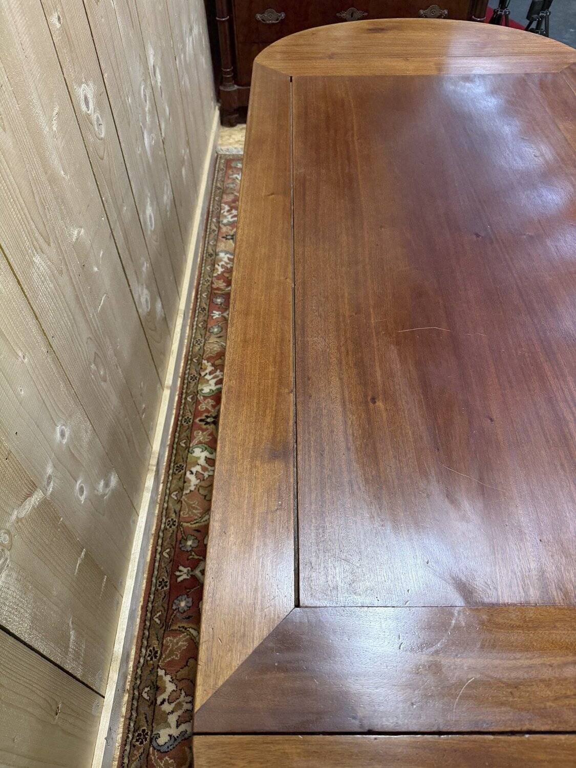 Louis Philippe mahogany farm table with flaps