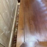 Louis Philippe mahogany farm table with flaps