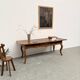19th century walnut drapery table 2m1