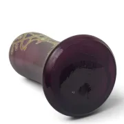Art Nouveau vase in enamelled glass, Bohemia, 1900-1910
