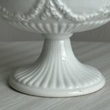 Decorated white porcelain cup