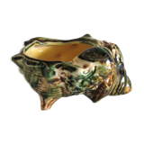 Ashtray "shell" in polychrome / vintage ceramic 50s-60s