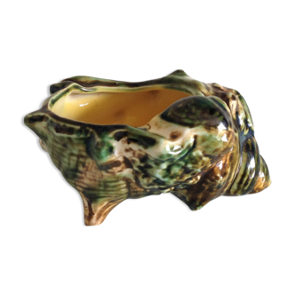 Ashtray "shell" in polychrome / vintage ceramic 50s-60s