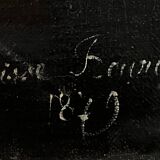 Tableau HST Portrait of a young man in uniform 1879 signed