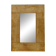 Sculptural Etched Brass Mirror by Jean Blazy, France, 1970s