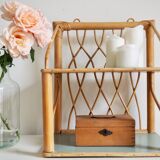 Rattan shelf