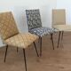 Trio of chairs from the years 70 completely renovated