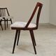 Set of 4 grey bouclette chairs by Antonin Suman