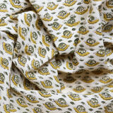 Tablecloth and towels in green upcycled linen