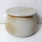 vintage stoneware water butter dish