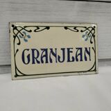 Enameled villa plaque