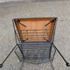 Vintage atomic mid-century modern side table magazine rack