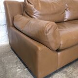 Vintage leather living room set by Edelhard Harlis for Mobilier International, California 1955