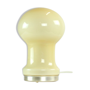 Unique Beige Opaline Glass Table Lamp By Ivan Jakes, Czechoslovakia 1960s