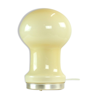 Unique Beige Opaline Glass Table Lamp By Ivan Jakes, Czechoslovakia 1960s