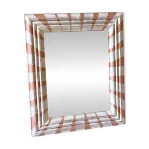 Miroir ancien en bois - main
