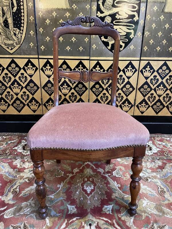 Set of 4 Napoleon III chairs with Jacob mahogany legs