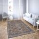 Tapis oriental gris et beige classique