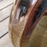 Enameled stoneware pitcher