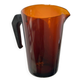 Pichet Vereco en verre ambré