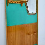 Mid-century wall mounted coat rack Czechoslovakia, 1970s