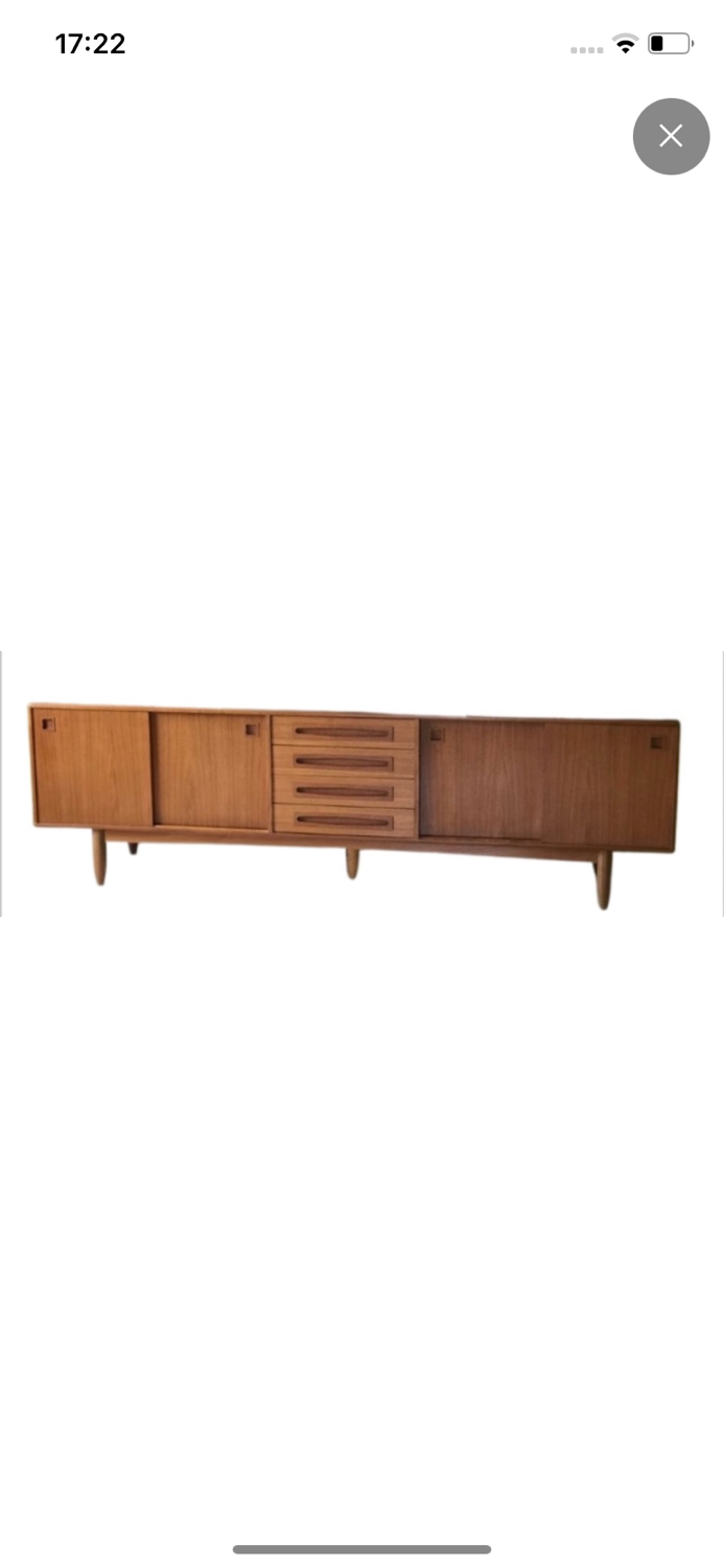 Vintage Scandinavian sideboard, teak sideboard from the 60s, 70s