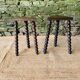Paire de tabourets vintage