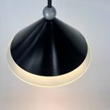 Suspension halogène postmoderne italienne, années 1980