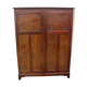 2 x door mahogany wardrobe .