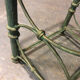 Table d’appoint en fer et verre patine antique