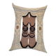 Handmade wall tapestry – brown/black organic pattern