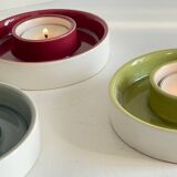 BOUGEOIRS Cracked Ceramic Candle Holder