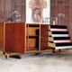 Sideboard U-460 by Jiri Jiroutek Rose and Grise