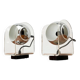 German wall lamps model 540 from the mid-century space age in the style of Gino Sarfatti, 1960s, set of 2.