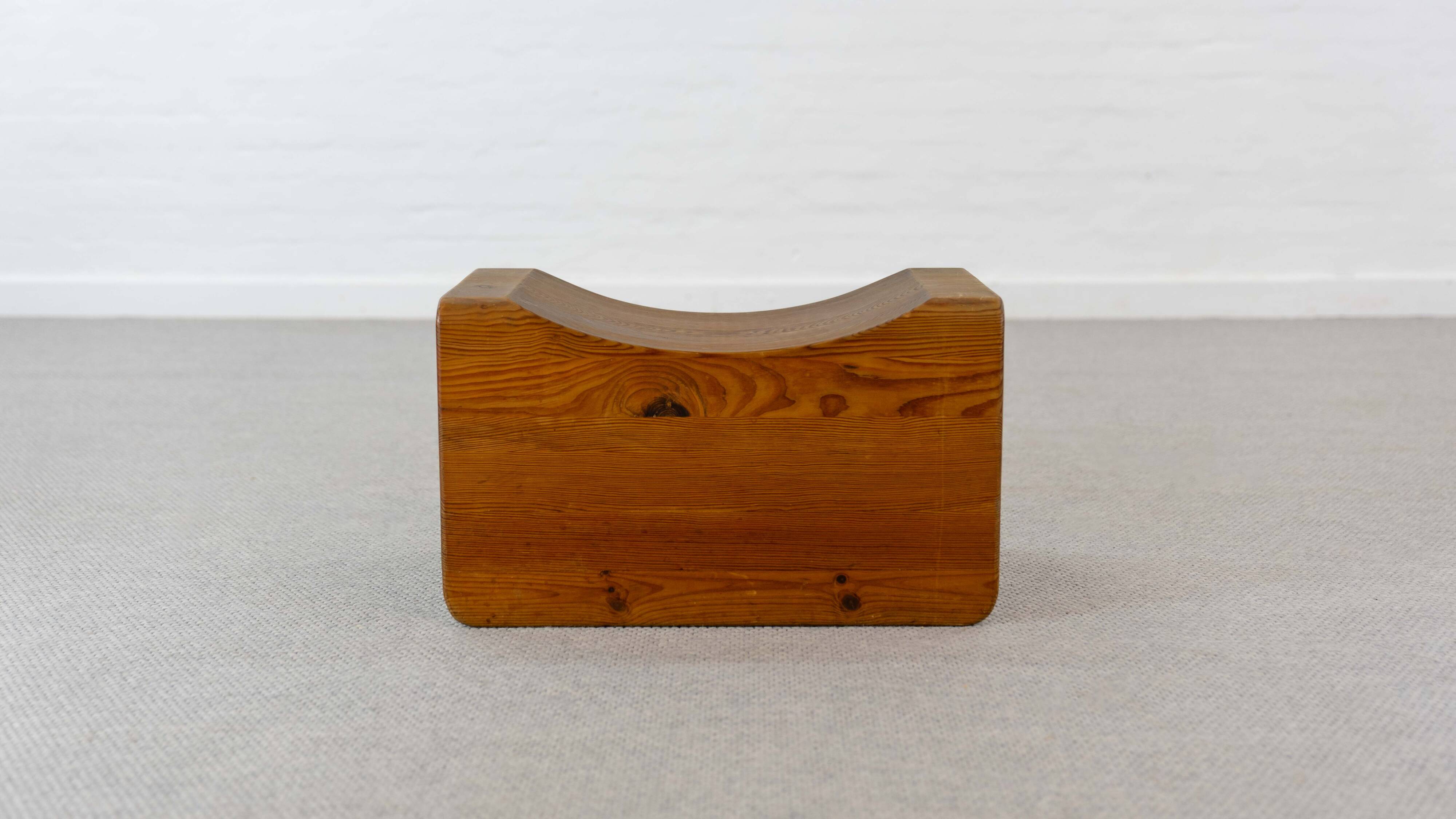 Palle Stool in Pine, Sweden, 70s