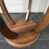 table guéridon vintage en marqueterie