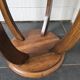 vintage marquetry pedestal table
