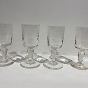 Lot de 4 verres bistrot début XX siècle