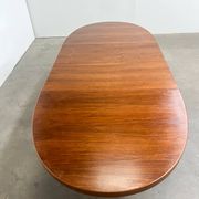 Table extensible vintage Baumann – 2 rallonges intégrées, années 60