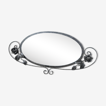 Miroir ovale art déco 78x37cm