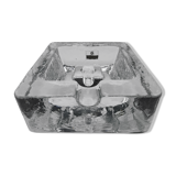 Vintage cigar ashtray glass paved