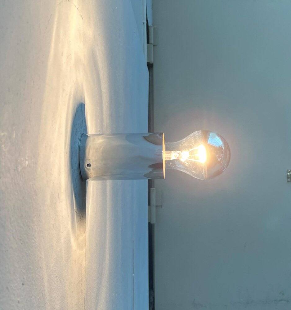 Vintage minimalist wall lamps or ceiling lights from the German space age by Rzb, set of 4.