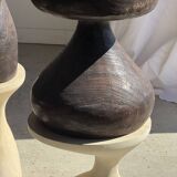 Pawn Brown - Stool, side table in the shape of a brown pawn.