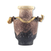 Hanging vase in purple earthenware