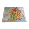 Carte scolaire n°7 france chemins de fer vidal-lablache