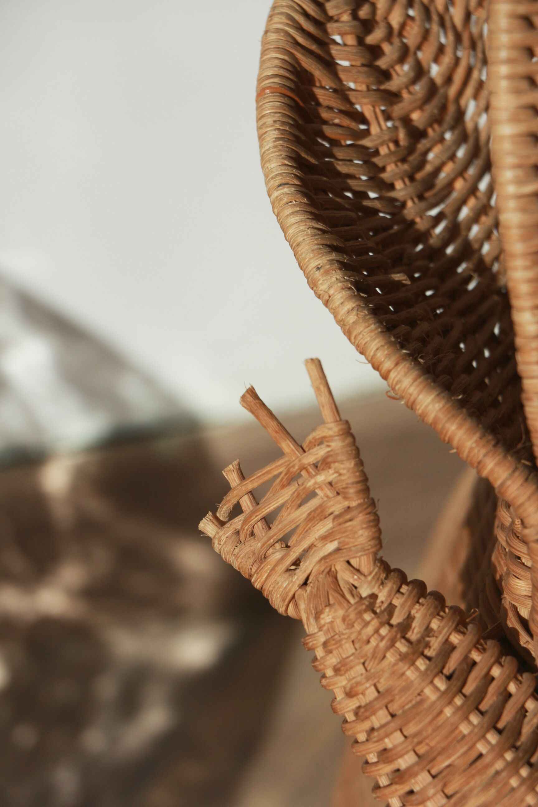 Wicker frog magazine rack by Olivier Cajan
