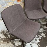 Set of 4 Steelcase Strafor armchairs